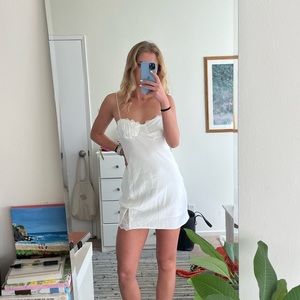Princess Polly White Silky Slip Dress